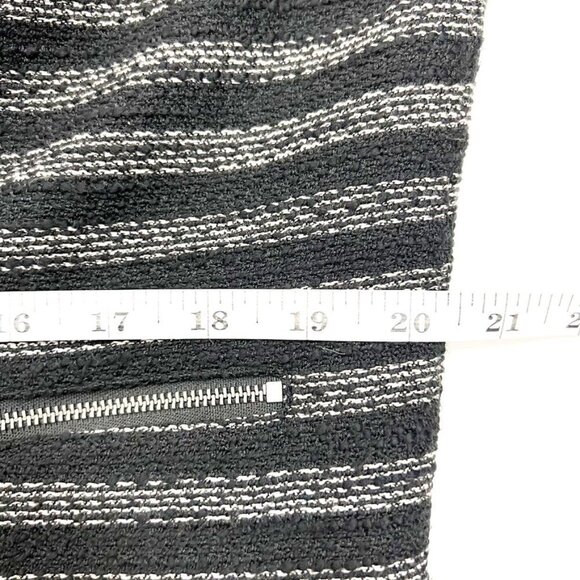 Halogen Jacket Women's Size XL Black Tan Stripe Zip Front Cropped Blazer - Picture 8 of 12